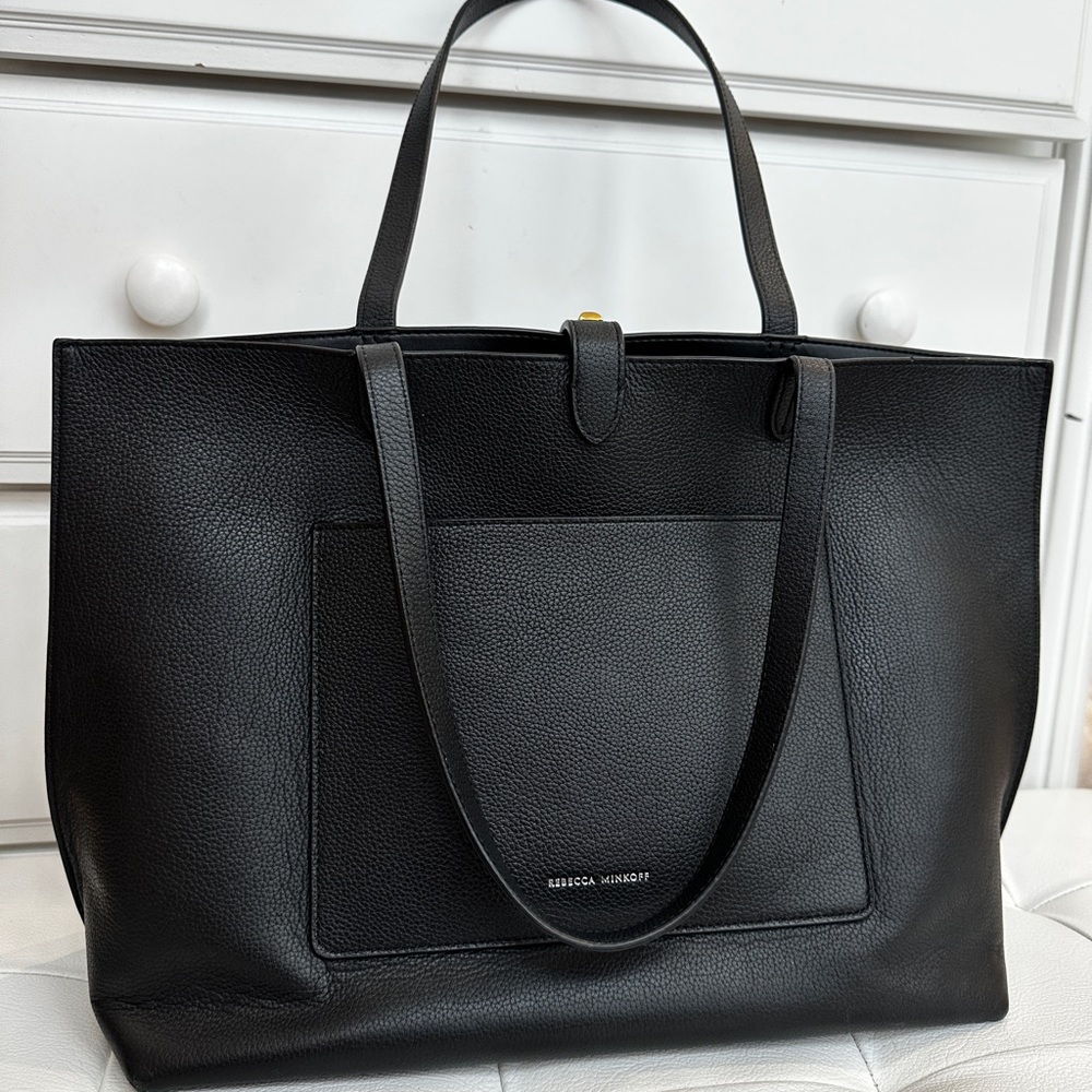 REBECCA MINKOFF Studded Leather Tote Bag – Made in Cambodia